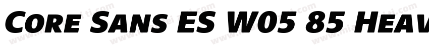 Core Sans ES W05 85 Heavy字体转换